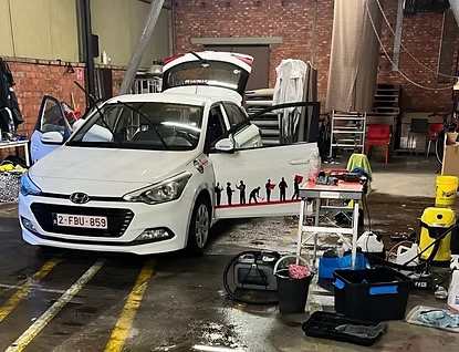 Bedrijfswagenpark gereinigd door Breugelmans Carcare